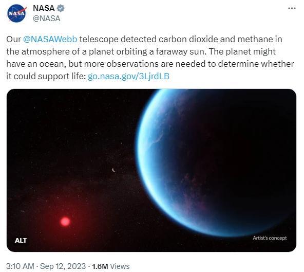 pg电子平台NASA最新发现：这颗行星上或存在生命？(图1)