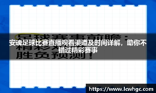 安魂足球比赛直播观看渠道及时间详解，助你不错过精彩赛事